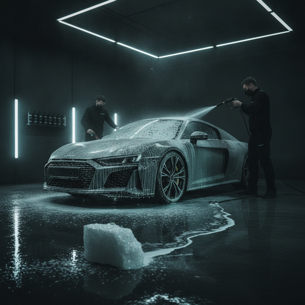 auto waschen winter salz